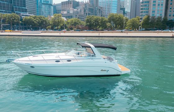 Anchor in the Famous Chicago Playpen! 37' Rinker Fiesta Vee