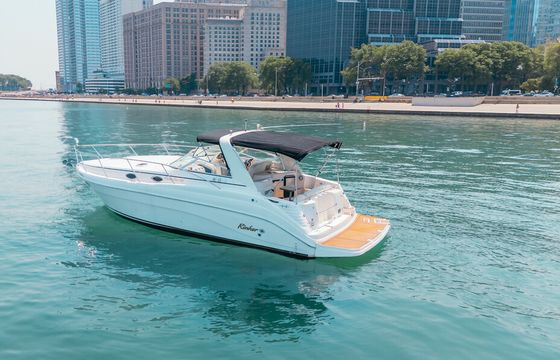 Anchor in the Famous Chicago Playpen! 37' Rinker Fiesta Vee