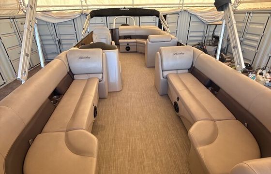 24’ NEW Bentley Pontoon Seats 15 (Double Bimini) - Lake Pleasant