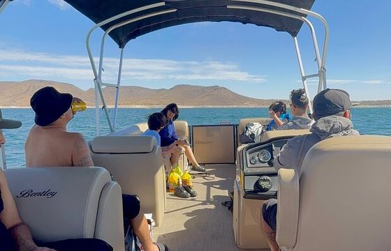 24’ NEW Bentley Pontoon Seats 15 (Double Bimini) - Lake Pleasant