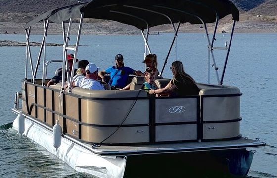 24’ NEW Bentley Pontoon Seats 15 (Double Bimini) - Lake Pleasant