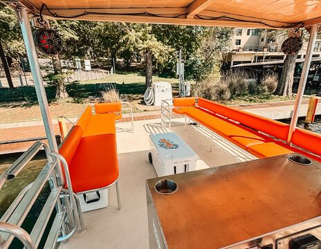 24-Person Tiki Pontoon with Waterslide and Grill – Lake Austin