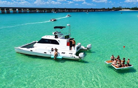 36' Catamaran Charter to Crab Island | Up to 13 Guests