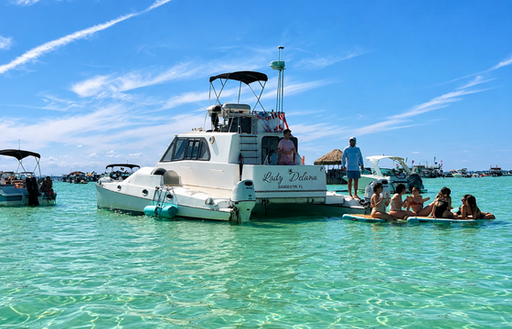 36' Catamaran Charter to Crab Island | Up to 13 Guests