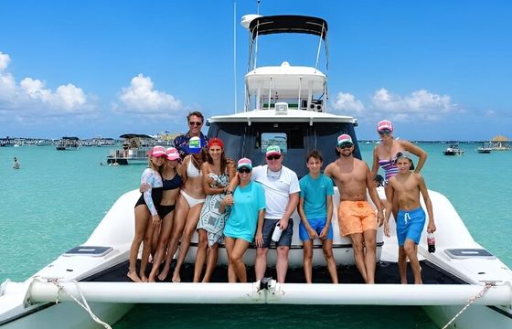 36' Catamaran Charter to Crab Island | Up to 13 Guests