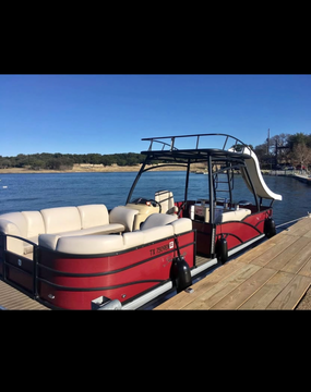 26ft Godfrey Aquapatio Sweetwater Double Decker W/Slide, Lake Travis