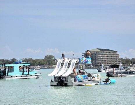 Three Slides Double Decker, Lily Pad, Paddleboard-more