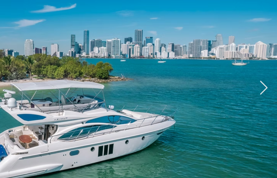 Italian Luxury Azimut Yachts - Best Miami Ocean Living, DJ parties,fun