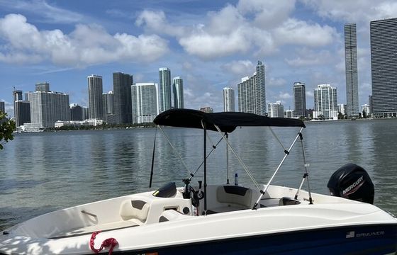 Miami Boat Rental/Haulover Sandbar/Bay Cruise on 16' Bayliner Element