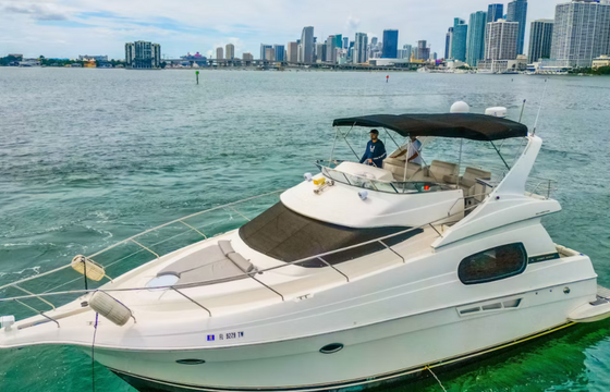 Enjoy "SANTORINI" Silverton Sport Bridge 48ft in Miami!