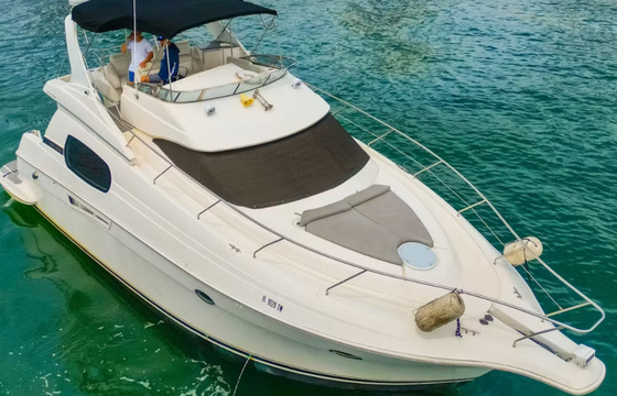 Enjoy "SANTORINI" Silverton Sport Bridge 48ft in Miami!