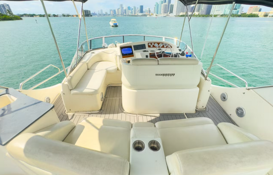 Enjoy "SANTORINI" Silverton Sport Bridge 48ft in Miami!