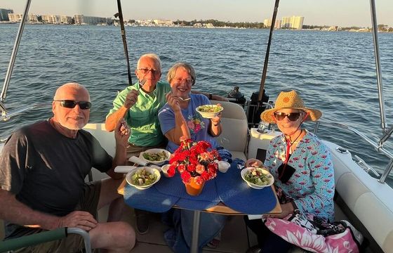 28' boat for Dolphin, sunset & Siteseeing Cruise in  Orange Beach, AL!