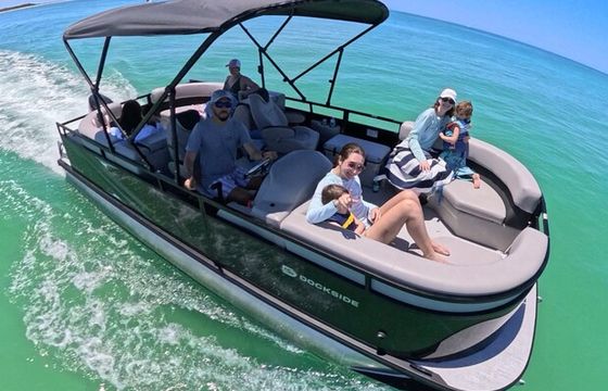 New Luxury Tritoon Rental – Bluetooth Audio Sandbar-Ready!