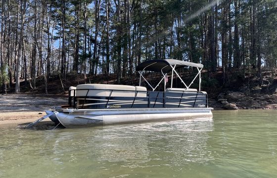 Sunny 24' Pontoon Comfortable Cruise for 12 on Lanier or Allatoona