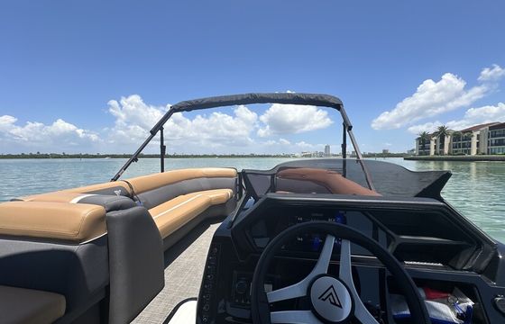 Luxury 24' Viaggo Tritoon on Clearwater Beach