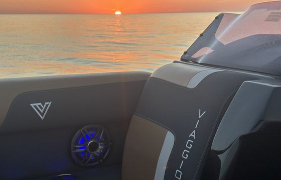 Luxury 24' Viaggo Tritoon on Clearwater Beach