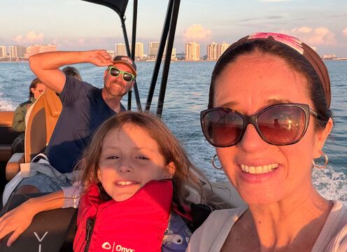 Luxury 24' Viaggo Tritoon on Clearwater Beach