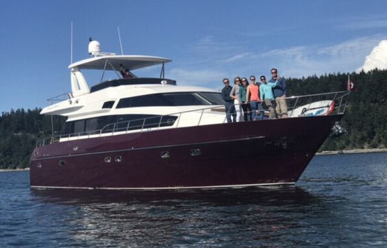 Luxury 67' yacht Seattle World Cup San Juans Sailgate 13 pax