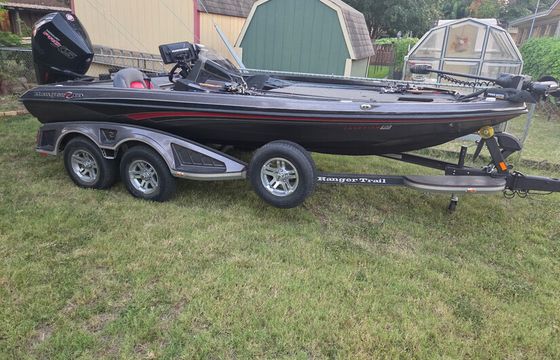 Fully loaded bass boat on a trailer - Near Eagle Mountain!