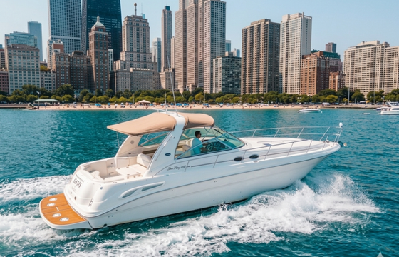Sea Ray Sundancer 46ft – Chicago Yacht Rental & Playpen Cruise