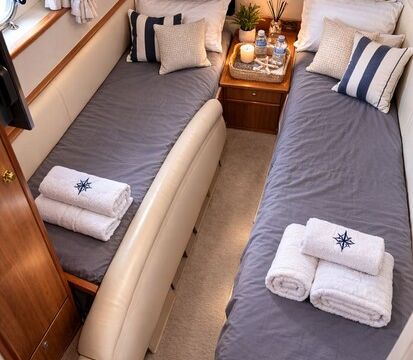 50’ Viking Princess – American Flag Wrapped Mega Yacht Charter