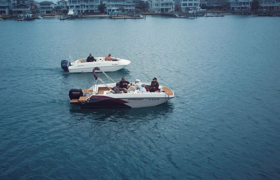 Sporty Sandbar and Island Hopping Deck Boat