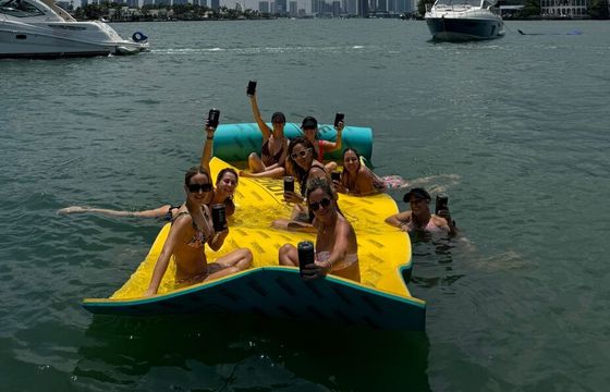 Enjoy "CANCUN" 65ft Viking Flybridge Yacht in Miami!