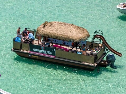 Tiki Party Boat with Slide