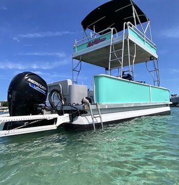 27' Double-Decker Pontoon - Private  Boat for Sandbar w/ Captain