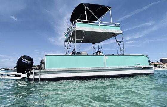 27' Double-Decker Pontoon - Private  Boat for Sandbar w/ Captain