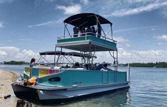 27' Double-Decker Pontoon - Private  Boat for Sandbar w/ Captain