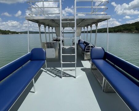 Luxury Double Decker Party Pontoon with Two Slides – Lake Austin