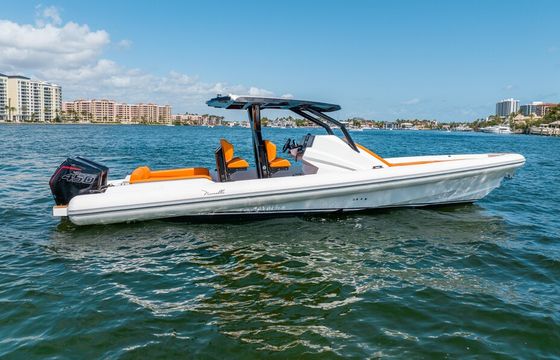 Modern Fun. Novielli 349 Veloche. Perfect for Sandbar Fun &amp; Cruising"