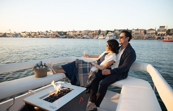 Port & Proper's Luxury Captained Duffy w/ Fire Pit &Styled Tablescape