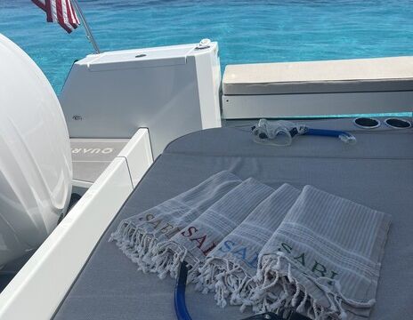 Luxury 35ft Day Boat – Dual Yamaha 350Hp with Cabin & Grill