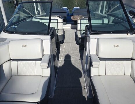30 ft regal twin 250's bow rider easily fits up to 10 people