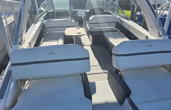 30 ft regal twin 250's bow rider easily fits up to 10 people