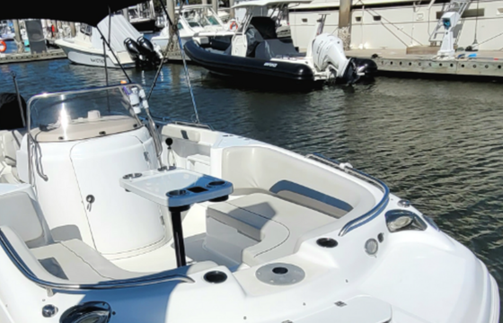 Explore the Waters on the Betty Ruth II – 24ft Hurricane Deck Boat!