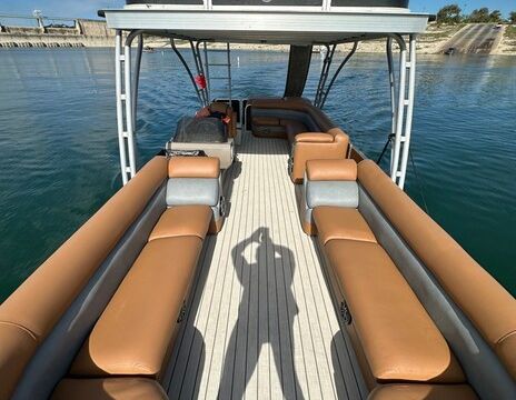 30ft Premier Sunsation Pontoon Rental – Lake Travis