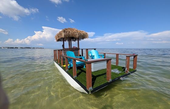Cruise • Chill • Celebrate on a 20ft Tiki Adventure!
