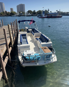 26ft Saltwater Pontoon Party and Relaxation Charter – Riviera Beach