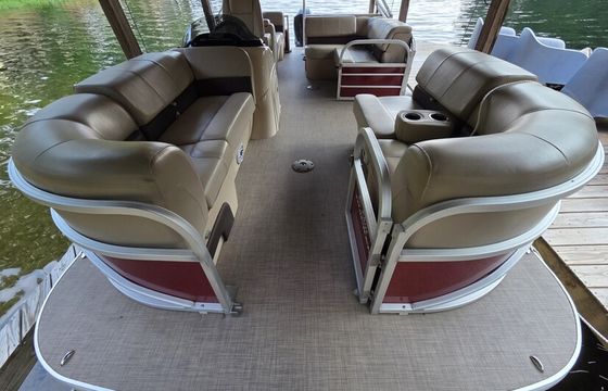 24' Sun Tracker Party Barge DLX (200HP) — Sandy Cove Guests Only