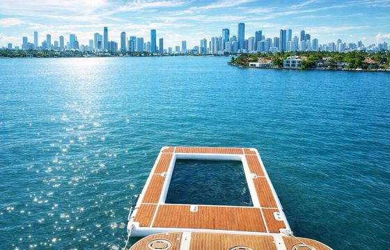 Miami Yacht Rental 60 ft + 2 Jet Ski Rides Free + Floating Pool