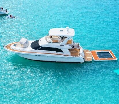 Miami Yacht Rental 60 ft + 2 Jet Ski Rides Free + Floating Pool