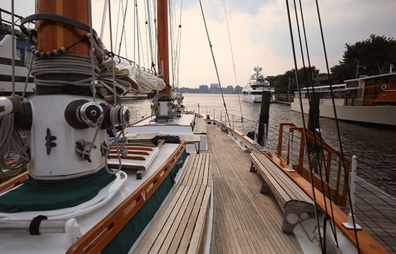 Discover NYC in Style: Sail Aboard a 105' Beauty with Room for 76!
