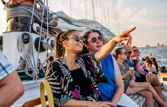 Discover NYC in Style: Sail Aboard a 105' Beauty with Room for 76!
