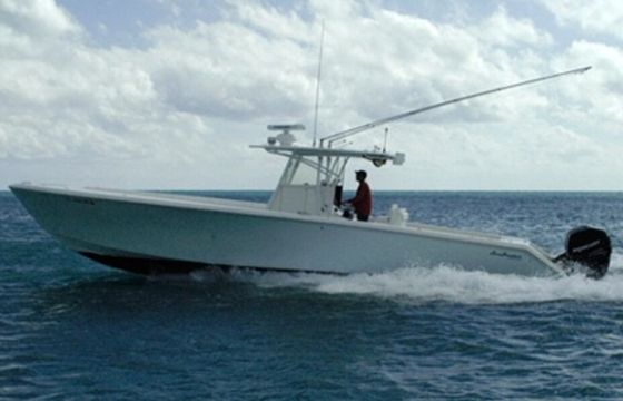 40 SeaHunter Windy Day for Fishing in Key West!