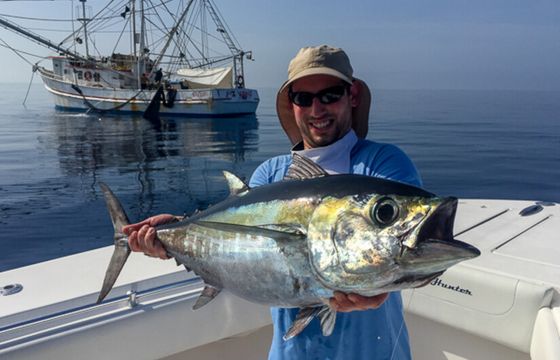 40 SeaHunter Windy Day for Fishing in Key West!