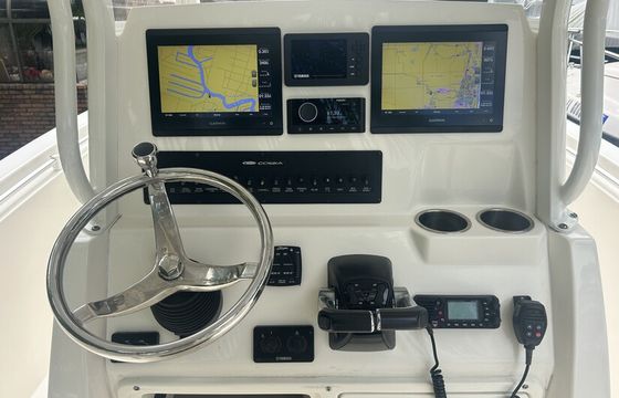 Cobia 24 Ft. Center Console boat for Cruising or Fishing with captain